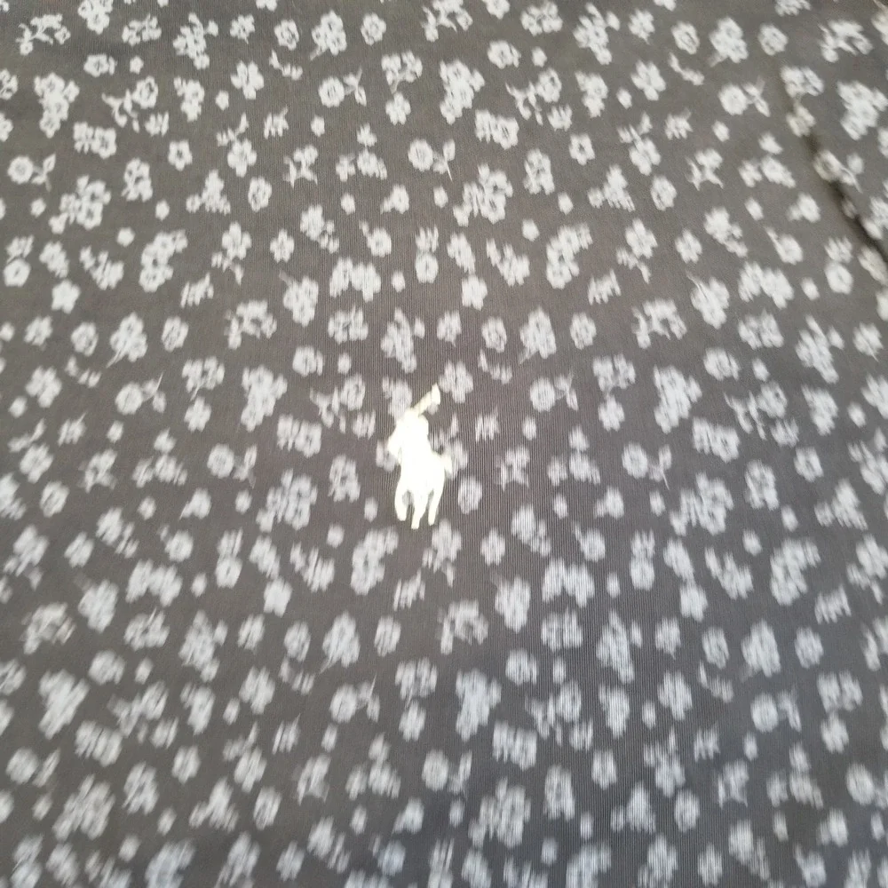 Polo Ralph Lauren Polo Shirt Mens 2XB Blue Floral Cotton Casual Classic